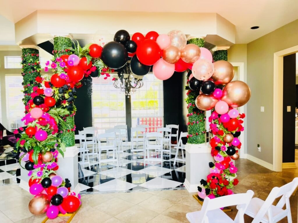 Fireplace Balloon Installation, Balloon Decor, Indoor Party Decorations  in 2023