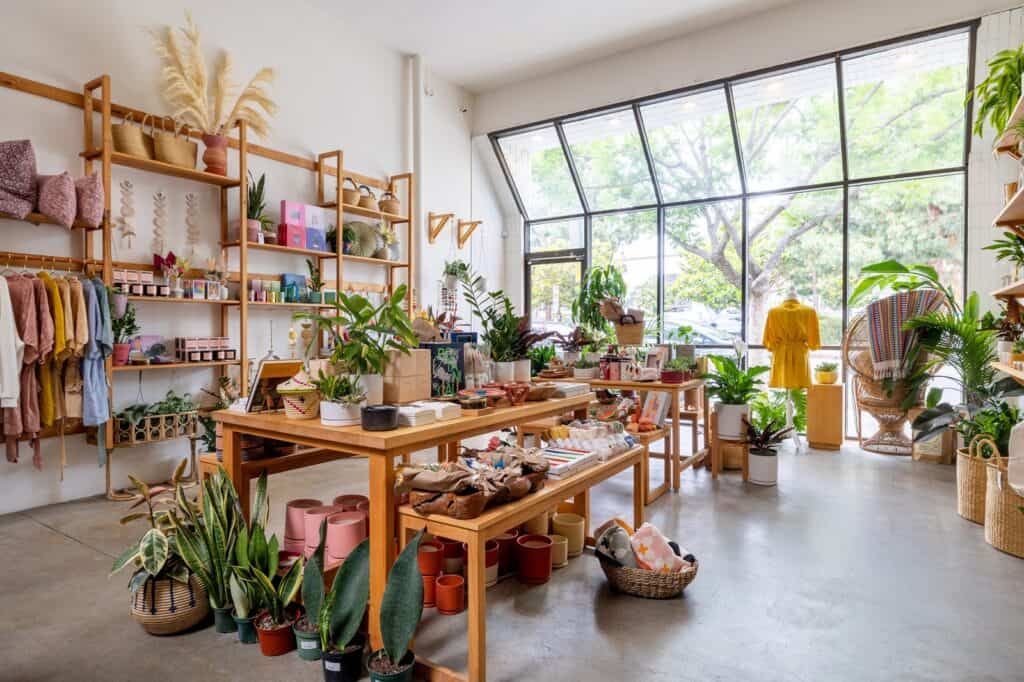 High-end boho Plant Shop in Los Angeles, California